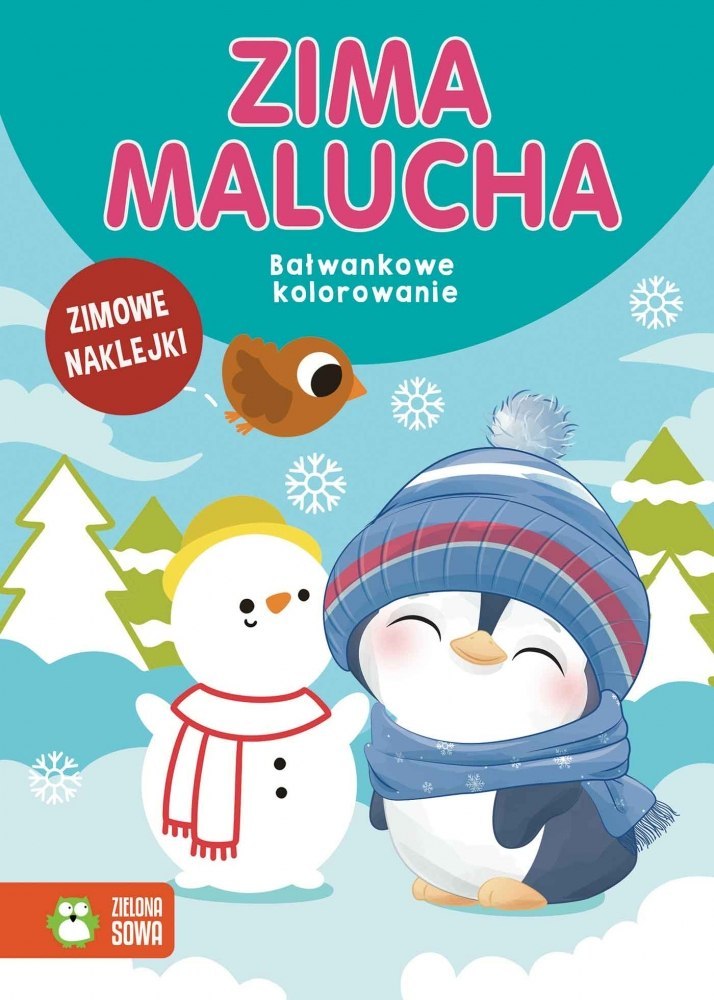 CHILDREN'S WINTER. SNOWBOW COLORING PUBLISHED BY GREEN OWL